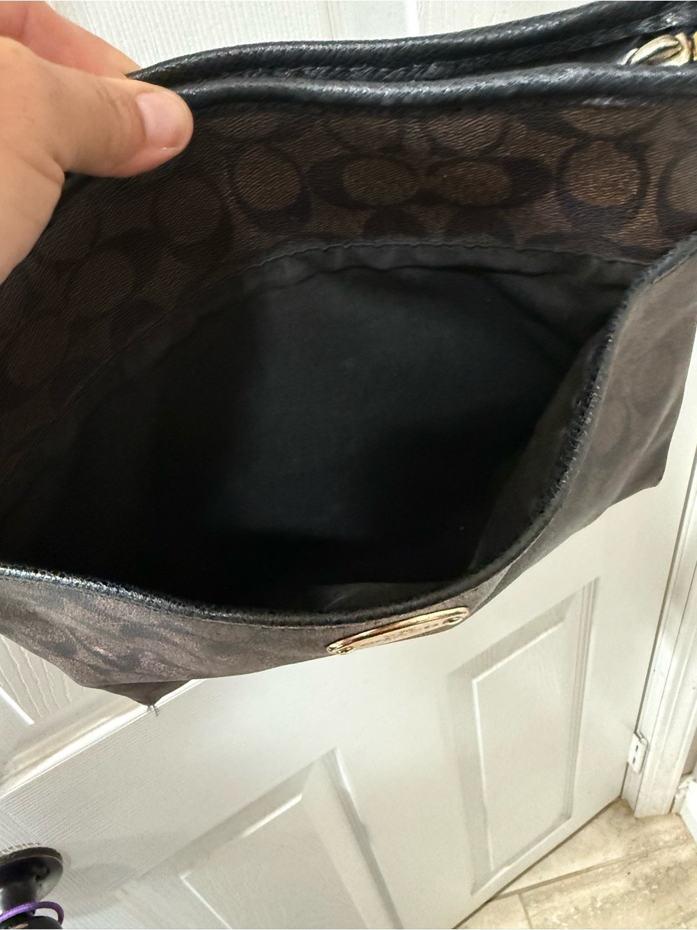 Coach Signature File Crossbody Bag - Picture 11 of 16